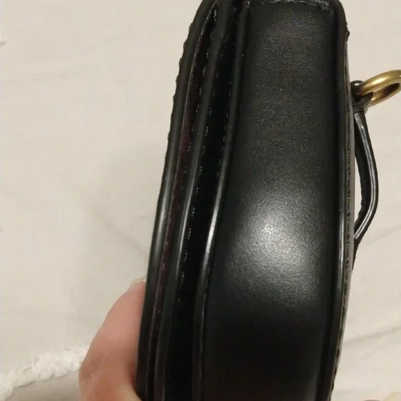 COACH SADDLE BELT BAG in supple black leather - Picture 9 of 16